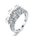 CZ white gold plated wedding/engagement ring.. LOWEST SHIPPING