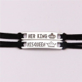 Her King and His Queen bracelet set .. LOWEST SHIPPING