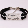 Her King and His Queen bracelet set .. LOWEST SHIPPING