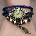 NEW Vintage Wrap Around Leather Bracelet Quartz Wrist Watch LOWEST SHIPPING