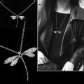 Silver Dragonfly Pendant and chain..LOWEST SHIPPING