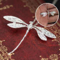 Silver Dragonfly Pendant and chain..LOWEST SHIPPING