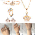 Crown design rose gold 4 piece set !!!.. LOWEST SHIPPING