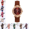 Stunning metallic and leather watch.. ..LOWEST SHIPPING