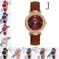 Stunning metallic and leather watch.. ..LOWEST SHIPPING