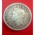 SILVER 1949 CROWN. 5 Shillings - George VI. Silver (.800) 28.28 g EXCEPTIONAL CONDITION !!