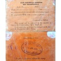 WW1 CAPE GARRISON 1915 .SOLDIER PERMIT TO BE SERVED WITH INTOXICATING LIQUOR.