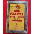 ANTIQUE HUGE 20 LBS VAN YSENDYK SE SUIWER KOFFIE TIN. 35CM HIGH X 24CM WIDE !!