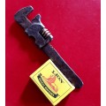 ANTIQUE MINATURE BABY MONKEY WRENCH !! ULTRA SCARCE FIND ! 14CM LONG.