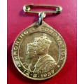 1937 Medal - George VI and Elizabeth Coronation Bloemfontein.Numista Rarity index: 94