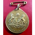 1937 Medal - George VI and Elizabeth Coronation Bloemfontein.Numista Rarity index: 94