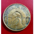 1966 Medal - 5 Years Commemoration of the Republic of South Africa.Numista Rarity index: 72