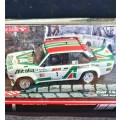 1979 FIAT 131 ABARTH DIE CAST CHAMPION RALLY CARS MODEL 1:43.MINT. BOXED.