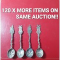 120 MORE LOTS ON SAME AUCTION ! 4 x ANTIQUE DELFT TEA SPOONS ! STUNNING DETAIL !!