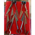 VINTAGE SHEEP SHEARS LOT. IDEAL FOR KNIFE MAKING. 10 X BLADES.