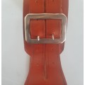 SA ARMY 1960s Flag bearer thick leather belt with pole holster.
