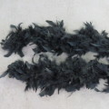 Black Feather scarf - Length 222 cm