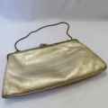 Vintage gold colour evening handbag