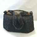 Vinatge hardcase handbag with beadwork