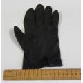 Black leather ladies gloves