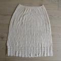 Vintage handmade crochet skirt - Length 73 cm - Waist 80 cm