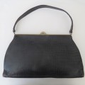 Vintage snake skin pattern handbag - Well used