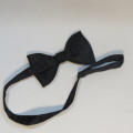 Vintage Cravateur Cummerbund - Black with bowtie - Cummerbund length 110 cm