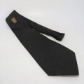 Black Monument tie with unknown crest - Length 129 cm