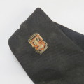 Black Monument tie with unknown crest - Length 129 cm