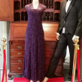 Purple Zillah evening dress - Made in South Africa - size 10