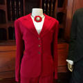 Ladies red suit - Shirt and Necklace not included