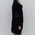 Black puffed jacket beautiful stitching with different colours size: Small lined