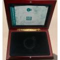 Beautiful Mandela 90 years Mint of Norway box ONLY . Fits a 1oz  coin