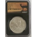 NEW Finest Known! 2021 MS70 First Release Silver 1oz Krugerrand coin Springbok Black Core label