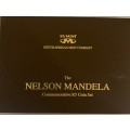SA MInt issued 2000 Proof Like and 2008 Laser Frosted Mandela commerorative R5 coin set