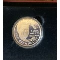 Proof 2011 Mandela Nkosi Sikilele 1/2oz gold and silver medallion coin set Mint of Norway
