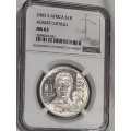 Rare 2005 Luthuli UNC MS63 NGC Silver R1 coin low mintage 256