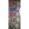 L Kganyago - 1st Issue - Mandela Bank notes UNC with identical serial numbers AA 1338