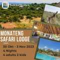 Monateng Safari Lodge / 30 October - 3 November 2023 (Four Nights) 4 Adults 2 Kids