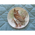 Striking, Large Decorative Wall Plate (Imperial Imari-style) Owl on Branch : 26cm