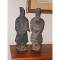 BUY NOW! Pair of Replica Terracotta Warriors (Qui Shi Huang - 210-219 BCE)