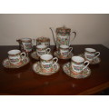 SIMPLY BEAUTIFUL!  Chinese Mui Yuan 17pce GILDED TEA/Coffee Set Mint Condition