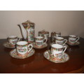 SIMPLY BEAUTIFUL!  Chinese Mui Yuan 17pce GILDED TEA/Coffee Set Mint Condition