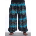 Size L/XL Large Harem pants, Funky Thai Pants, Beach, Aladdin pant, summer Hippy, elastic waist,