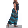 Size L/XL Large Harem pants, Funky Thai Pants, Beach, Aladdin pant, summer Hippy, elastic waist,