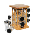 Spice Rack - Bamboo Stand &  12 pc