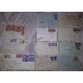 73 Postal History Covers - Rail Letter Post and Registered Post