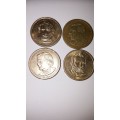 4x Presidential $1 Dollar Coins