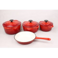 NEW UNIQUE AND DELUXE 7 PIECE CAST IRON POT SET**ONLY TWO COLORS