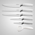 Royalty Line Steel White Knife Set - 5 Piece Stainless  + FREE BONUS (PEELER)